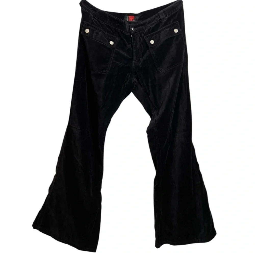 Tripp NYC Black Velvet Pants - Picture 3 of 4